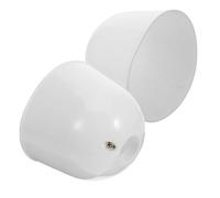 Cabilock 2 pièces Protective Ceiling Fan Bottom Canopy Plastic Cover Accessories For Indoor Fans Easy Installation For Living Rooms And Cafes Réutilisable