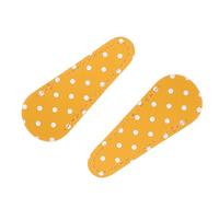 Cabilock 2 Pièces Protège-ciseaux en Cuir Jaune, Étui Léger à Couture | Protection Délicate, Style Rétro Soigné, Facile à Glisser, pour Lames de Coiffure et Usage Quotidien