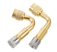 Cabilock 2 pièces Rallonges de Valve Laiton pour Pneus Voiture et Scooter Électrique Prolongateurs de Valve pour Gonflage Facile Accessoires Polyvalents