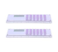Cabilock 2 Pièces Règle Calculatrice Compacte pour Étudiants avec Double Échelle en Centimètres et Pouces, Plastique pour Mesure Précise et Calculs Mathématiques, Devoirs
