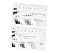 Cabilock 2 Pièces Règle de Mesure des Défauts Ligne Transparentes Outil de Détection de Flaws de Haute Précision pour Mesure des Rayures et Fissures