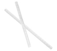 Cabilock 2 pièces Règle Transparente Plastique et Règle Claire pour Étudiants Outil Mesure Précis Portable pour École Bureau Dessin Technique