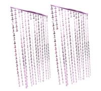 Cabilock 2 Pièces Rideau de Porte à Franges Métalliques pour Halloween Décoration Holographique Effrayante Guirlande Scintillante pour Fête Arrière Plan Cabine Photo et Ambiance Festive