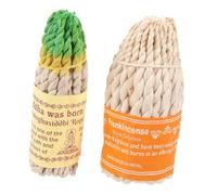 Cabilock 2 pièces Rope Incense for Yoga and Aromatherapy Handmade Natural Tibetan Rope Incense Set for Purification and Relaxation