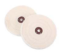 Cabilock 2 Pièces Roues de Polissage Coton Trou pour Touret Polir Meuleuse Bijoux Métal Bois