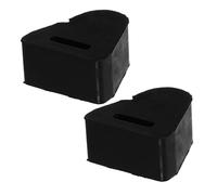 Cabilock 2 Pièces Set de Caoutchouc pour Auto Amortisseurs Durables Adaptés Installation Facile sans Outils Protection Fiable du Loquet Arrière