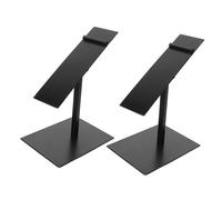 Cabilock 2 Pièces Shoe Display Stand Adjustable Height Metal Rack For High Heels And Sneakers Retail Store Shelf