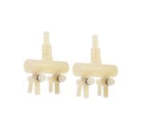 Cabilock 2 pièces Splitteur Air pour Pompe Aquarium Voies Blanc avec Régulateur Accessoire Tuyau Bulles Répartition pour et Poissons