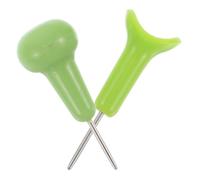 Cabilock 2 Pièces Stylo Braille Vert en Plastique Léger et Portable pour Rentrée Scolaire, Outil Braille pour Débutants Aidant à Maîtriser L'écriture pour Aveugles