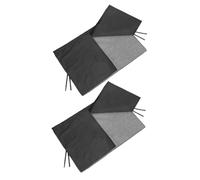 Cabilock 2 Pièces Sunshade Cover for Cars Double Layer UV Protection Car Window Sunshade Heat Insulation Privacy Curtains for Back Windows Camping