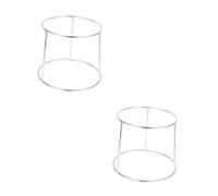 Cabilock 2 Pièces Support Assiettes Fruits de Mer Acier Inoxydable Double Niveau pour Plats de Service Rack Polyvalent pour Restaurant et Maison Accessoire Pratique pour Plateau Pizza