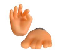 Cabilock 2 pièces Support Brosse Dents Ventouse Porte Brosse Dents Cartoon Doigt et Orteil Design Adorable Aération Rapide Montage Mural Sûr pour Salle de Bain