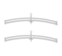 Cabilock 2 Pièces Support de Mobile Croisé pour Berceau Bébé, Plastique | Structure en Croix, Installation Facile, Portée Suspendre Élargie, pour Mobile Musical et Paniers de Sommeil