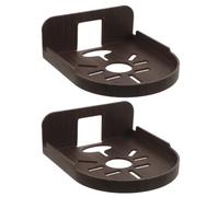 Cabilock 2 Pièces Support Mural pour Caméra de Surveillance en Plastique, Étagère Stable sans Perçage Clips pour Câble, Support Polyvalent pour Caméras Domestiques en Intérieur