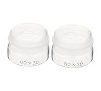 Cabilock 2 pièces Support pour Flacons de Pesée Verre avec Couvercles Récipients Déchantillonnage pour Laboratoire Accessoires de Pesée pour Chimie Kit Pratique et Sécurisé