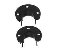 Cabilock 2 Pièces Supports de Tringle Acier Inoxydable U Shaped Lot de Supports de pour Armoires et Rideaux Remplacement Facile Design Élégant et Durable