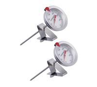 Cabilock 2 pièces Thermomètre de Cuisine Inoxydable Thermosonde Cuisson Résistante Haute Température Lecture Rapide pour Viande Barbecue et Pâtisserie Usage Domestique