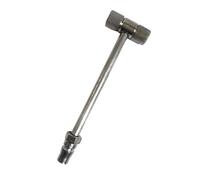 Cabilock 2 pièces Tige de Gonflage T Métal Double-embout Accessoire pour Compresseur Air Clip Verrouillable Compatible Voiture et