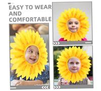 Cabilock 2 pièces Tournesol Accessoire Tête Garçon Fille Bandeau Costume Fleur Confortable et pour Tout Événements Scolaires