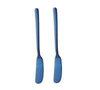 Cabilock 2 Pièces trancheuse à beurre cuillère à glace cuillères à dessert couteau à crème couverts bleu ustensile de cuisine accesoire cuisine rasoir coupe-beurre lame de fromage Blue