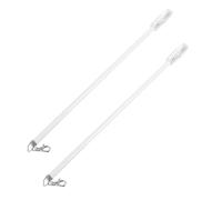 Cabilock 2 pièces Tringles à Rideaux Alliage Aluminium Robustes Baguettes Manuelles pour Ouvrir Rideaux Lourds Faciles à Installer et pour Draperies