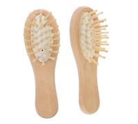 Cabilock 2 pièces Wooden Wide Tooth Comb With Scalp Massage Brush Portable Hairbrush Set For Women Men Gentle Detangling And Hair Protection For Wet And Dry Hair