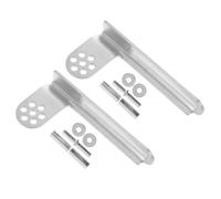 Cabilock 2 Sets Refrigerator Door Hinges Freezer Door Hinges Galvanized Steel Silver Ensuring Refrigerator Remains Safe and Secure for Appliance Repair