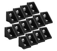 Cabilock 20 Ensembles Aluminum Extrusion Brackets Bracket for Slot Aluminum Profile Connector Stable and Easy to Install Support Angle Metal Fixation