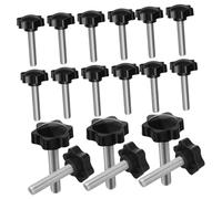 Cabilock 20 Pièces Boutons de Serrage Étoile Vis à Molette pour Serrage Poignée Plastique Ergonomique pour Machines et Industrie