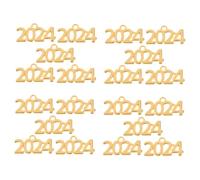 Cabilock 20 pièces Breloques Alliage de Zinc pour Fabrication de Bijoux Pendentifs Numéro Année DIY pour Colliers Bracelets et Créations Artisanales