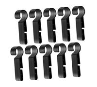 Cabilock 20 pièces Clips pour Casque de Sécurité Crochets Plastique pour Lampe Frontale Fixation Antidérapante pour Casque Accessoires Pratiques pour Travail Sécurité