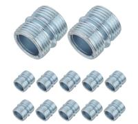 Cabilock 20 Pièces Connecteurs Étagère Double Filetage Écrous de Liaison Métal pour Étagères Filaires Accessoires de Fixation Robustes pour Extension et Remplacement de Rayonnage