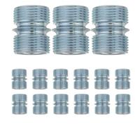 Cabilock 20 Pièces Connecteurs pour Étagères Double Filetage Écrous de Fixation pour Rayonnage Métallique Accessoires pour Extension et Remplacement de Supports de Rangement