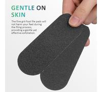 Cabilock 20 pièces Coussinets Abrasifs Autocollants pour Râpe à Remplacement Double Grain Grossier et Fin Recharges Interchangeables pour Pédicure Élimination des Callosités