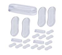 Cabilock 20 Pièces de Siège de Toilette Silicones Transparente avec Adhésif Coussinets Antichoc Réducteurs de Bruit pour Fermeture Silencieuse Couvercle