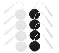 Cabilock 20 Pièces Electrode Massage Pads Round Self-adhesive Silicone For Ems Physiotherapy Muscle Stimulation And Relief