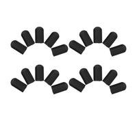 Cabilock 20 Pièces Embouts Silicone pour de Batterie Protège- Antidérapants Amortisseurs Silencieux Accessoires pour Pratique de Percussion Remplacement Sourdine avec Trou Noir