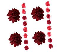 Cabilock 20 Pièces Hair Clips Floral Set For Hanfu Women Handmade Artificial Flowers Vintage Chinese Style Accessories For Weddings Carnival Masquerade