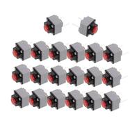 Cabilock 20 pièces Interrupteur Bouton-Poussoir Silencieux pour Souris Micro Switch Tactile Compact Réponse Rapide Adapté Aux Équipements Électroniques