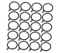Cabilock 20 pièces Lot de Anneaux Œillets Métal pour Rideaux avec Crochet Fermé Design Style Tringle Romaine Installation Facile pour Chambres et Salons