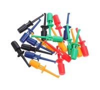 Cabilock 20 Pièces Lot de Crochets de Test Colorés à Ressort pour Multimètre Accessoires pour Test de Composants Électroniques et Circuits Pinces de Saisie Précises pour Réparation