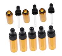 Cabilock 20 pièces Lot de Flacons Compte-gouttes Teintés Bouteilles Vides pour Huiles Essentielles Cosmétiques et Échantillons avec Pipette Doseuse Léger et Portable pour Voyage