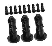 Cabilock 20 Pièces Lot de Goupilles de Charnière Plastique pour Couvercle de Poubelle à Roulettes de Fixation Robuste et Aux Intempéries Accessoires de Fermeture pour Poubelles Extérieures
