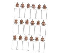 Cabilock 20 Pièces Lot de Mini Bouteilles Verre Transparentes avec Bouchons Liège Contenants Suspendus pour DIY Pots Compacts pour Projets Art Souvenirs de Mariage et Décorations
