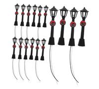 Cabilock 20 Pièces Miniature Simulation Street Lamps LED Decorative Small Lights for Dollhouse Micro Landscape Scenery DIY Crafts