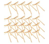 Cabilock 20 Pièces Nœud Décoratif de Noël en Velours Café pour Couronne | Style Rustique Romantique, Facile à Installer Retirer, Réutilisable, Conserve Sa Couleur