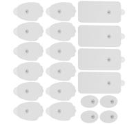 Cabilock 20 Pièces Patchs à Pression Maison en Plastique Blanc, Coussinets Réutilisables pour Soulager la Fatigue Musculaire Mal de Dos, Adaptés au Cou la Taille