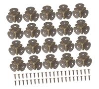 Cabilock 20 pièces Protections Angle Meuble Métal Vintage Coins Triangulaires Rétro pour Boîtes et Meubles Bois Lot de Protège Coins Robustesse et Style Ancien