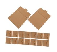 Cabilock 20 Pièces Sac en Papier De Carte De Vache Pochettes en Papier CD Manchons d'emballage Kraft Enveloppes pour Scrapbooking Enveloppe De Carte Pochettes D'invitations Brun