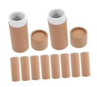 Cabilock 20 pièces Tubes Papier Kraft avec Couvercles Boîtes Rondes Carton pour Stockage Cuisine et Emballage Cadeau Contenants Polyvalents pour Thé Résine Aromatique et Huiles